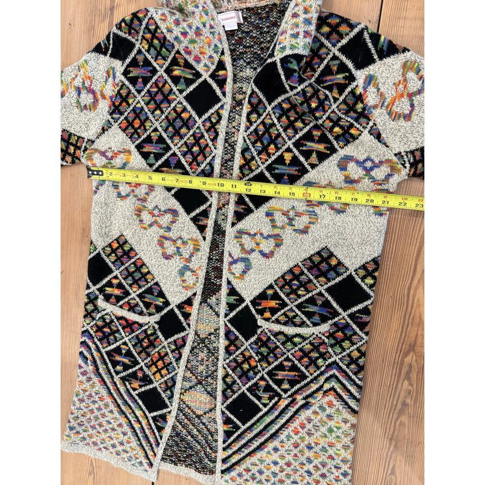 Multicolor Hooded Cardigan Sweater - Picture 8 of 8